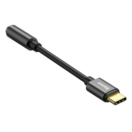 Baseus L54 adapter do słuchawek przejściówka z USB-C na gniazdo audio jack 3.5mm DAC 24 bit 48 KHz czarny (CATL54-01)