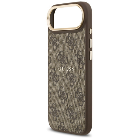 Etui Guess 4G PU Classic Logo MagSafe do iPhone Air brązowy