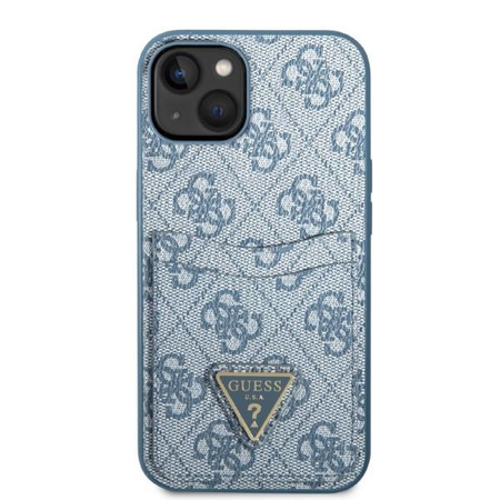 Guess GUHCP13MP4TPB iPhone 13 6,1" niebieski/blue hardcase 4G Triangle Logo Cardslot