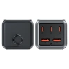Ładowarka biurkowa Acefast Z2 GaN 75W PD 3x USB-C 2x USB-A - czarno-szara
