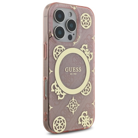 GUESS ETUI HARDCASE DO IPHONE 16 PRO 6.3 DO MAGSAFE IML PEONY 4G POKROWIEC