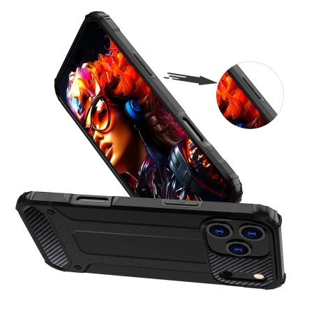 HURTEL ETUI HYBRID ARMOR DO IPHONE 17 PRO PANCERNE Z OCHRONA CAŁEGO