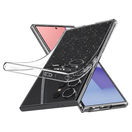 Etui Spigen Liquid Crystal na Samsung Galaxy S24 Ultra - przezroczysto-brokatowe