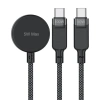 Kabel 3w1 Acefast C6-11 USB-C - 2x USB-C / Qi 480Mb/s 100W 1.2m - czarny