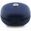 Słuchawki Bluetooth TWS BMW Leather      Metal Logo ENC granatowy