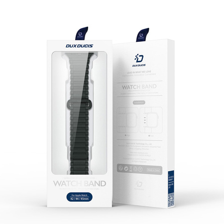 Dux Ducis Strap (Armor Version) pasek Apple Watch Ultra, SE, 8, 7, 6, 5, 4, 3, 2, 1 (49, 45, 44, 42  mm) silikonowa magnetyczna opaska bransoleta zielony