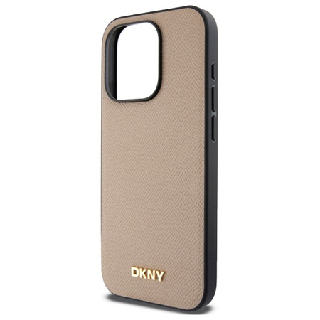 DKNY ETUI Z LOGO METALOWYM DO IPHONE 15 PRO MAX 6.7 DO MAGSAFE GRANY