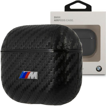 BMW BMA3WMPUCA AirPods 3 cover czarny/black PU Carbon M Collection