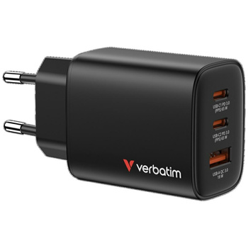 Ładowarka sieciowa Verbatim Essentials   GaN 65W czarny 32352