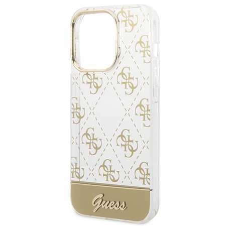 GUESS CASE HARD DO IPHONE 14 PRO 6,1 4G ZWÓR LOGO SCRIPT PATTERN
