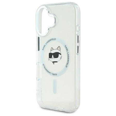 KARL LAGERFELD CASE DO IPHONE 16 6.1 DO MAGSAFE HARDCASE METAL CHOUPETTE