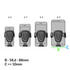 Baseus Gravity Car Mount grawitacyjny uchwyt samochodowy na kratkę wentylacyjną nawiew na telefon 4-6" czarny (SUYL-01)