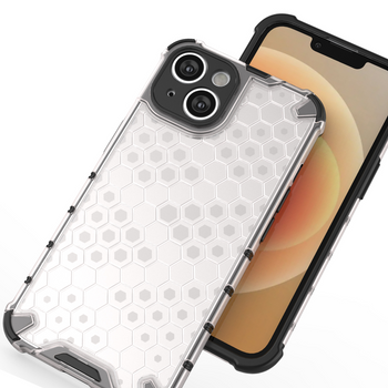 Honeycomb etui iPhone 14 Plus pancerny hybrydowy pokrowiec przezroczyste