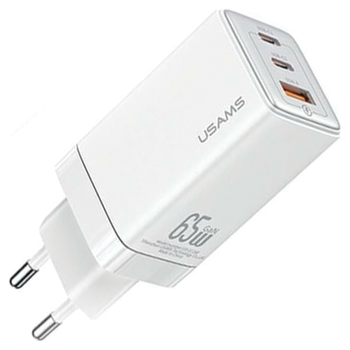 USAMS ŁADOWARKA 2xUSB-C 1xUSB 65W DO MAGSAFE IPHONE 14 PRO MAX PD3.0 QC3.0