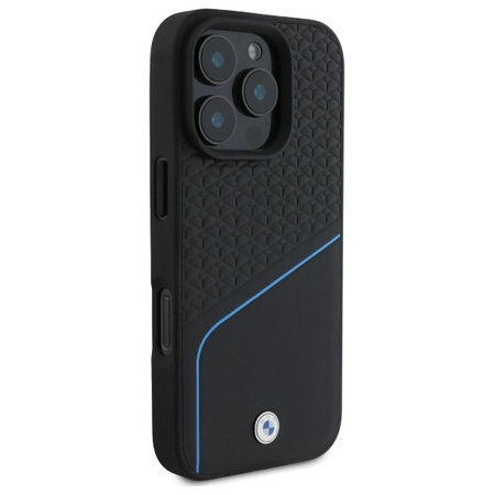 BMW BMHMP16X23RDCLK iPhone 16 Pro Max     6.9 czarny/black hardcase Sign Leather Textured And Line MagSafe