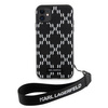 Etui Karl Lagerfeld KLHCN61SAKLMBSK na iPhone 11 / Xr - czarne Monogram Losange Saffiano