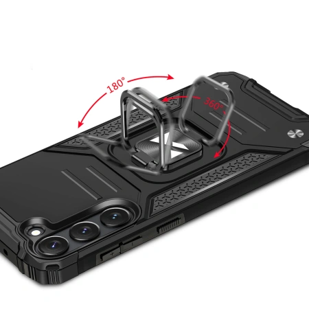 WOZINSKY POKROWIEC RING ARMOR DO SAMSUNG GALAXY S23 Z UCHWYTEM MAGNETYCZNYM