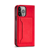 Magnet Card Case etui do iPhone 13 mini pokrowiec portfel na karty kartę podstawka czerwony