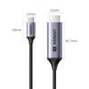 Kabel USB C - HDMI 2.1 8K 60Hz 1.5m Ugreen CM565 - szary
