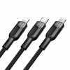 McDodo Kabel do telefonu, szybkie ładowanie, do iphone, Micro USB, USB-C 3w1 6A 65W QC 4  1,2m