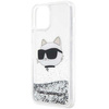 Etui Karl Lagerfeld KLHCP12MLNCHCS na iPhone 12/ 12 Pro - srebrne Glitter Choupette Head