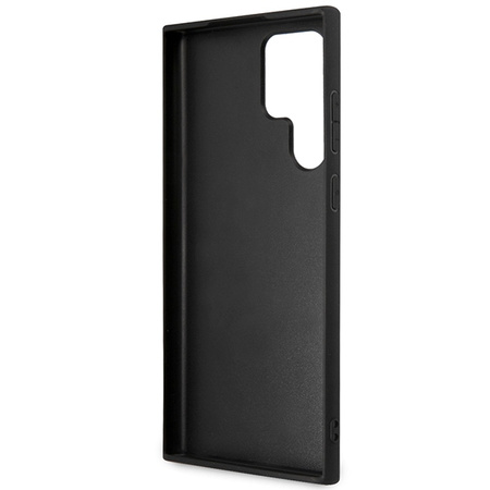 GUESS CASE HARDCASE DO SAMSUNG S23 ULTRA S918 SZARY Z LOGO METALOWYM