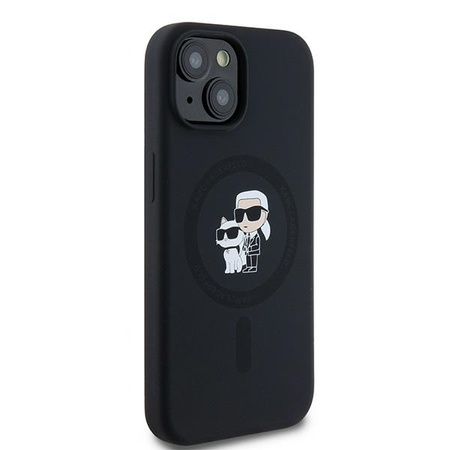 KARL LAGERFELD ETUI SILICONE KARL&CHOUPETTE DO IPHONE 15 PLUS 6,7