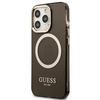 Guess GUHMP13XHTCMK iPhone 13 Pro Max 6,7" czarny/black hard case Gold Outline Translucent MagSafe