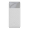 Baseus Bipow powerbank z wyświetlaczem 30000mAh 15W biały (Overseas Edition) + kabel USB-A - Micro USB 0.25m biały (PPBD050202)