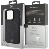 Etui Mercedes Smooth Leather MagSafe do iPhone 15 Pro - czarne