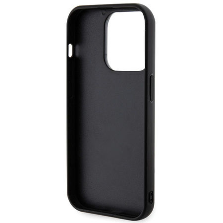 KARL LAGERFELD POKROWIEC HARDCASE 3D RUBBER Z LOGO DO IPHONE 15 PRO GLITTER