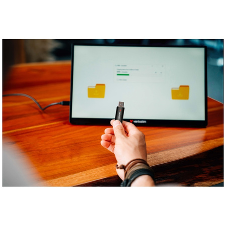 VERBATIM PENDRIVE 128GB USB-A DO LAPTOPA KOMPUTERA SZYBKIE PRZENOSZENIE