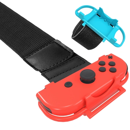 Pakiet akcesoriów rodzinnych 10 w 1 do gry Nintendo Switch Sports - zestaw czerwony i niebieski