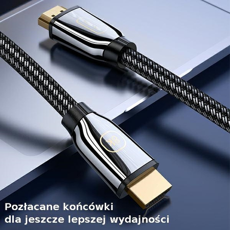 USAMS KABEL HDMI 3M 2.1 DO PS4 XBOX MONITOR 8K UHD SZYBKA TRANSMISJA DANYCH