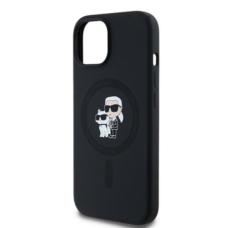 KARL LAGERFELD ETUI SILICONE KARL&CHOUPETTE DO IPHONE 15 PLUS 6,7