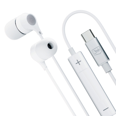 3MK SŁUCHAWKI PRZEWODOWE DO USB-C DO TELEFONÓW KOMPUTERÓW DOSKONAŁY DŹWIĘK