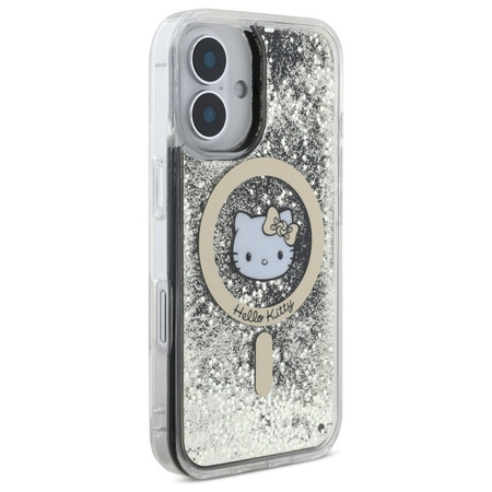 HELLO KITTY ETUI MAGNETYCZNE DO IPHONE 16 6.1 HARDCASE LIQUID GLITTER FEVER