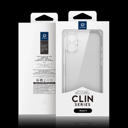 DUX DUCIS ETUI CLIN DO IPHONE 17 PRZEZROCZYSTE OCHRONNE Z ZAAWANSOWANĄ