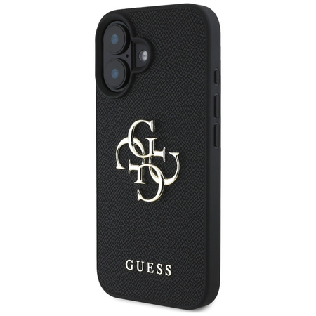 GUESS ETUI GRAINED BIG 4G LOGO DO IPHONE 16 CLASSIC LOGO MAKSYMALNA OCHRONA