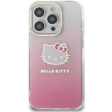 Etui Hello Kitty IML Gradient Electrop Kitty Head na iPhone 14 Pro Max - różowe