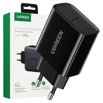 UGREEN ŁADOWARKA EU 20W USB-C PD3.0 DO TABLETÓW TELEFONÓW SZYBKIE ŁADOWANIE