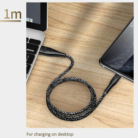 USAMS KABEL DO LIGHTNING 1M 2A DO IPHONE 6 7 8 X XS 11 12 13 SZYBKIE