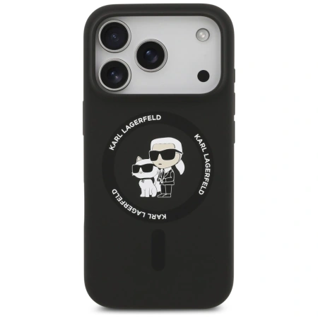 KARL LAGERFELD ETUI SILIKONOWE KARL&CHOUPETTE RING MAGSAFE DO IPHONE 17