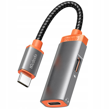 Mcdodo Adapter do telefonu przejściówka  USB C - 2x USB-C Z DAC