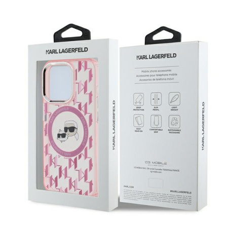 KARL LAGERFELD CASE HARDCASE DO IPHONE 15 PRO MAX 6.7 DO MAGSAFE MONOGRAM