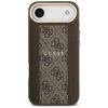 Etui Guess 4G Stripe MagSafe do iPhone Air brązowy