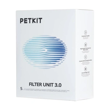 PETKIT FILTRY DO FONTANNY EVERSWEET 5 SZTUK DO CZYSZCZENIA I FILTRACJI WODY