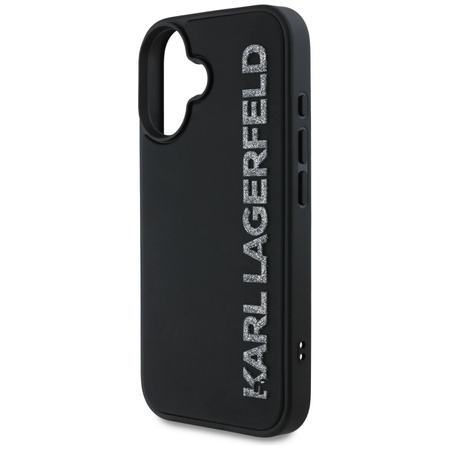KARL LAGERFELD ETUI HC 3D RUBBER ELONGATED GLITTER DO IPHONE 16 LUKSUSOWY