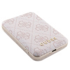 Zestaw Guess GUBPM5P15X4GEMGP iPhone15 Pro Max 6.7 hardcase + Powerbank 5000mAh MagSafe różowy/pink 4G Metal Logo
