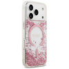 Etui Guess Resin Bottom Glitter MagSafe  do iPhone 17 Pro różowy